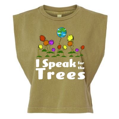 I Speak For The Trees Garment-Dyed Women's Muscle Tee