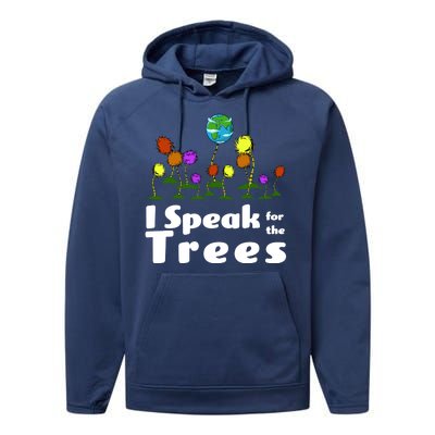 I Speak For The Trees Performance Fleece Hoodie