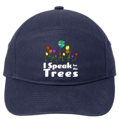 I Speak For The Trees 7-Panel Snapback Hat