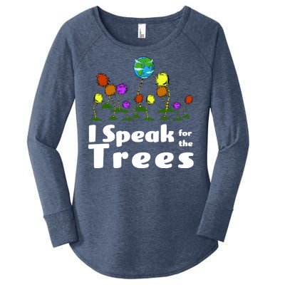 I Speak For The Trees Women's Perfect Tri Tunic Long Sleeve Shirt