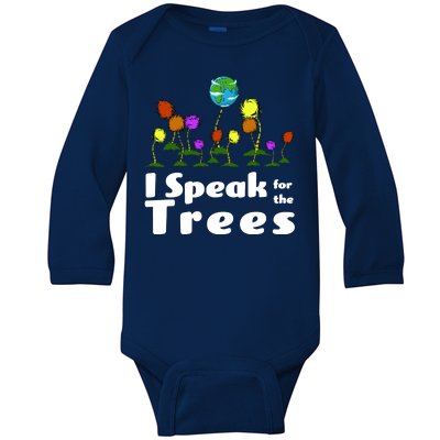 I Speak For The Trees Baby Long Sleeve Bodysuit