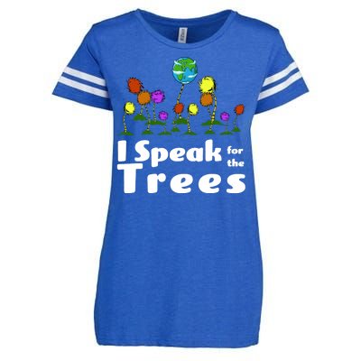 I Speak For The Trees Enza Ladies Jersey Football T-Shirt