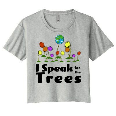 I Speak For The Trees Women's Crop Top Tee