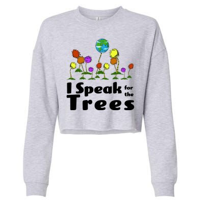 I Speak For The Trees Cropped Pullover Crew