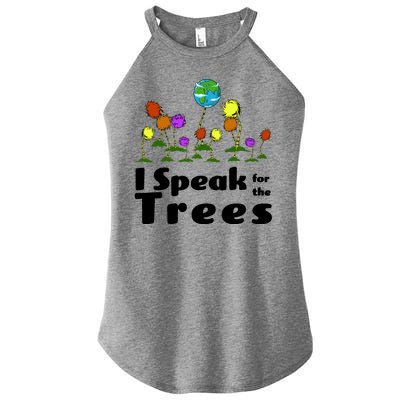 I Speak For The Trees Women's Perfect Tri Rocker Tank