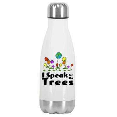 I Speak For The Trees Stainless Steel Insulated Water Bottle