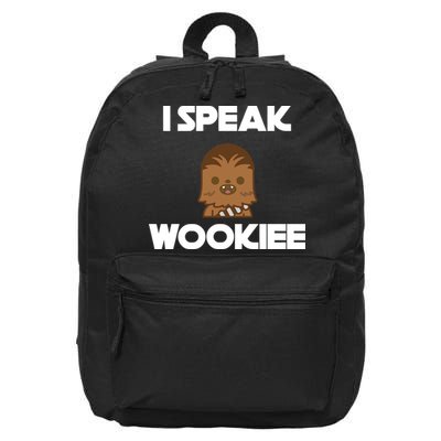 I Speak Wookiee 16 in Basic Backpack