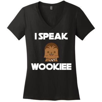 I Speak Wookiee Women's V-Neck T-Shirt
