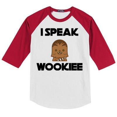 I Speak Wookiee Kids Colorblock Raglan Jersey