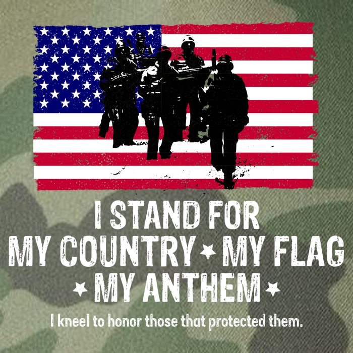 I Stand For My Country Flag My Anthem Legacy Tie Dye Trucker Hat
