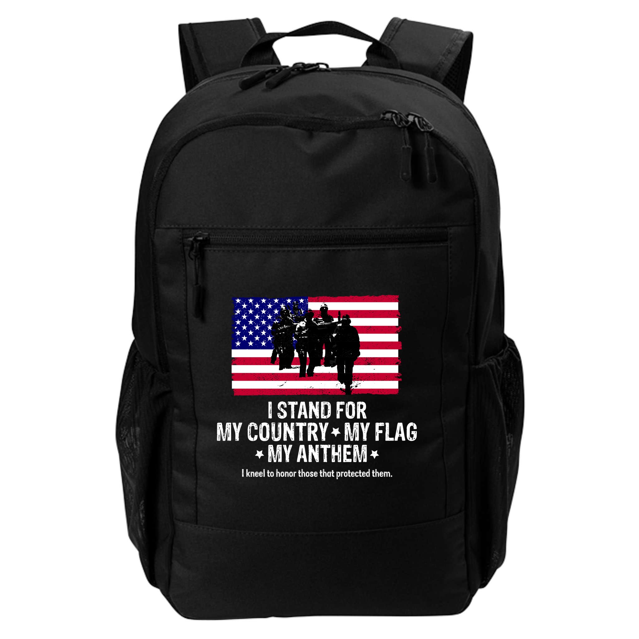 I Stand For My Country Flag My Anthem Backpack
