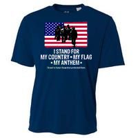 I Stand For My Country Flag My Anthem Cooling Performance Crew T-Shirt