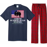 I Stand For My Country Flag My Anthem Pajama Set