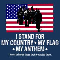 I Stand For My Country Flag My Anthem 16 in Basic Backpack
