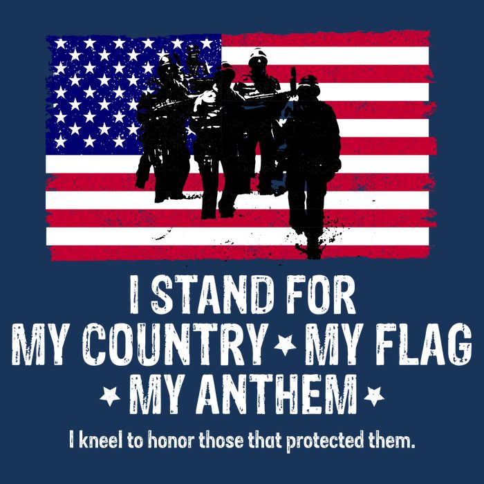 I Stand For My Country Flag My Anthem 16 in Basic Backpack