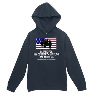 I Stand For My Country Flag My Anthem Urban Pullover Hoodie