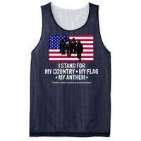 I Stand For My Country Flag My Anthem Mesh Reversible Basketball Jersey Tank