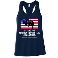 I Stand For My Country Flag My Anthem Womens Tank Top