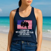 I Stand For My Country Flag My Anthem Womens Tank Top
