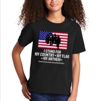 I Stand For My Country Flag My Anthem Kids T-Shirt