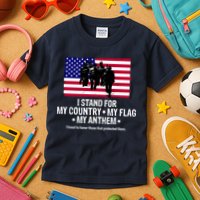 I Stand For My Country Flag My Anthem Kids T-Shirt