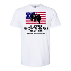 I Stand For My Country Flag My Anthem Softstyle CVC T-Shirt