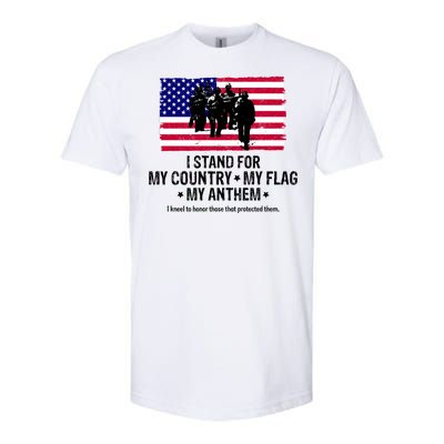 I Stand For My Country Flag My Anthem Softstyle® CVC T-Shirt