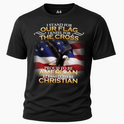 I Stand For Our Flag Kneel For The Cross Proud American Christian  Performance Shirt