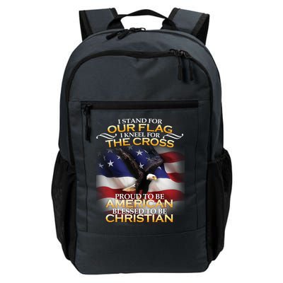 I Stand For Our Flag Kneel For The Cross Proud American Christian  Backpack