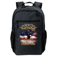 I Stand For Our Flag Kneel For The Cross Proud American Christian  Backpack