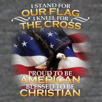 I Stand For Our Flag Kneel For The Cross Proud American Christian  Baby Bodysuit