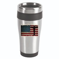 I Stand For The Flag And Kneel For The Cross 16oz Travel Tumbler
