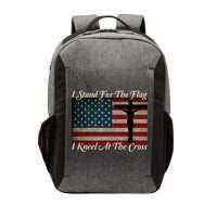I Stand For The Flag And Kneel For The Cross Vector Backpack