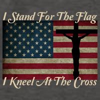 I Stand For The Flag And Kneel For The Cross Vector Backpack