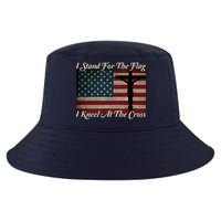 I Stand For The Flag And Kneel For The Cross Cool Comfort Performance Bucket Hat