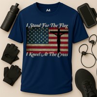 I Stand For The Flag And Kneel For The Cross Performance Shirt
