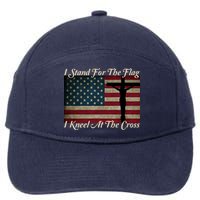 I Stand For The Flag And Kneel For The Cross 7-Panel Snapback Hat