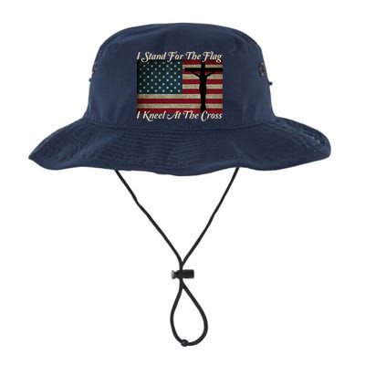 I Stand For The Flag And Kneel For The Cross Bucket Hat