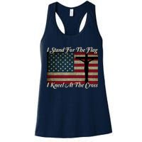 I Stand For The Flag And Kneel For The Cross Womens Tank Top