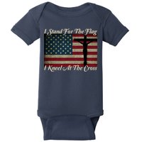I Stand For The Flag And Kneel For The Cross Baby Bodysuit