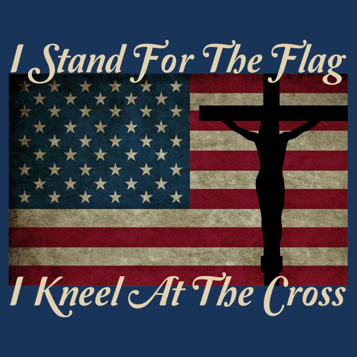 I Stand For The Flag And Kneel For The Cross Baby Bodysuit
