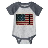 I Stand For The Flag And Kneel For The Cross Infant Baby Jersey Bodysuit