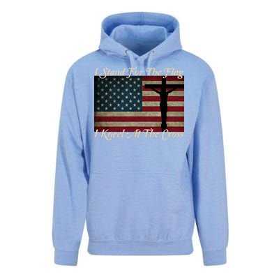 I Stand For The Flag And Kneel For The Cross Unisex Surf Hoodie