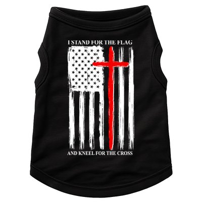 I Stand For the Flag And Kneel For The Cross Flag Doggie Tank