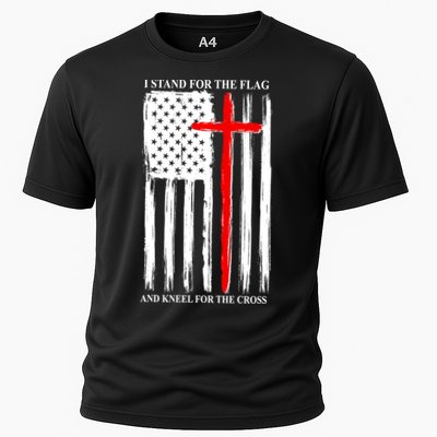 I Stand For the Flag And Kneel For The Cross Flag Performance Shirt