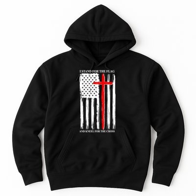 I Stand For the Flag And Kneel For The Cross Flag Hoodie