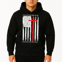 I Stand For the Flag And Kneel For The Cross Flag Hoodie