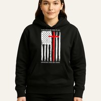 I Stand For the Flag And Kneel For The Cross Flag Hoodie
