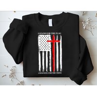 I Stand For the Flag And Kneel For The Cross Flag Sweatshirt