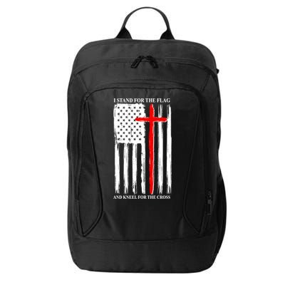 I Stand For the Flag And Kneel For The Cross Flag City Backpack